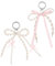 MBAIYO 2 Stück Perle Schleife Schlüsselanhänger, ÄsthetischeTaschenanhänger Kawaii Bogen Keychain Handgelenk Armband Anhänger Pearl Bows Keychain Schmuckzubehör Handyanhänger Anhänger Tasche für Damen