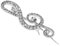 DEARMAMY Broche Note De Musique Broches Pour Hommes Pour Costumes Broche Pour Costume Homme Broche Instrument De Musique Bijoux Épinglette Épinglettes D'instrument De Musique Silver Strass