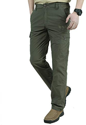 Pantaloncini da uomo per escursionismo, ad asciugatura rapida, leggeri, cargo, elasticizzati, resistenti all'acqua, per l'estate, all'aperto, da lavoro, da viaggio, con tasche multiple, per la pesca