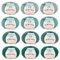 Aeelike 12 x 50g Merino Wool Yarn for Knitting - 98% Wool 2% Acrylic - Crochet Yarn Knitting Wool for Baby Blanket, Scarf, Socks, Hat, Crafting - Shades of Green - Merino Yarn for Crochet Beginners