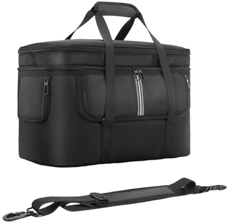 AZURAOKEY Tragenkoffer for DJI Power 1000 Tragbarer Kraftstation Bag Travel -Tragetasche mit Schultergurt und Griff for Solargenerator, Ladungskabel und Zubehör