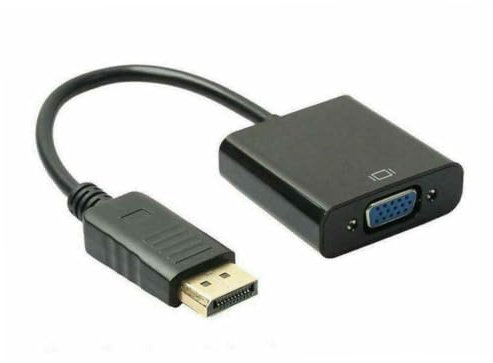 EXCEART Cable de conexión a VGA Adaptador USB Adaptador Macho a vga Hembra al Adaptador vga convertidor de Video 1080p convertidor de Video con Cable USB Negro