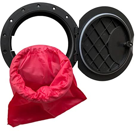 11 Deck Plate Kit Nylon Hatch Cover with Waterproof Storage Bag for Kayak Canoe Boat