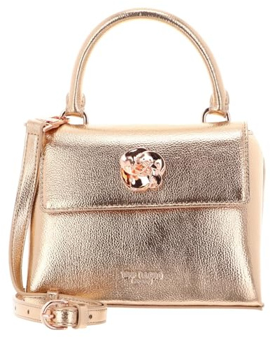 Ted Baker Umhängetasche Rosami Rose Detail Mini Metallic Top Handle Bag Rosegold roségoldfarben