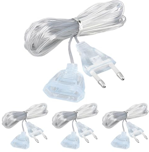 GZGXKJ 4 Prolunga Sottile 220V Prolunga Elettrica 5 Metri Prolungas Piatta