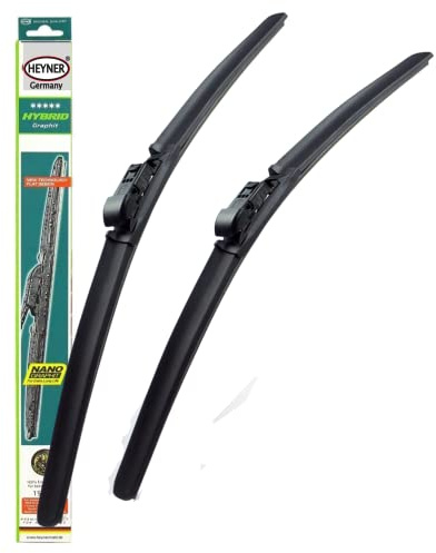 Heyner Germany Wiper Blades Front Set Fits: Audi A3 Convertible 2014-2019 Aeroflat 2618 HH2618ST