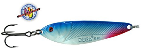 Jenzi Dega Lars Hansen Seatrout-1 Meerforellen-Blinker Blau Weiss UV