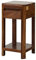 MASSIVMOEBEL24.DE Toronto Beistelltisch Sheesham/Palisander - Verschiedene Größen und Farben, Farbe:Dunkelbraun gewachst, Größe:30x30x60 cm (BxTxH)