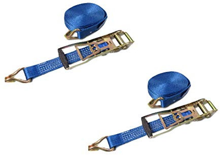 Ratchet Straps 50MM 5T 10M X2 (Ergonomic Reverse Tie Down Heavy Duty Claw Hook)