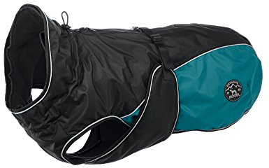 HUNTER Hundemantel UPPSALA ALLROUNDER, Farbe: anthrazit/petrol, wasser- und windabweisend, herausknöpfbares Innenfutter, reflektierende Paspeln, elastische Fixiergummis, optimaler Sitz, Größe: 35