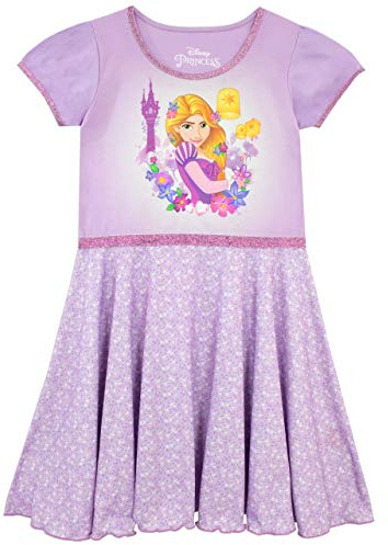 Disney Chemise de Nuit Fille Raiponce Voilett 4-5 Ans