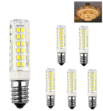 Allesgute E14 LED Birne Warmweiß 7W 3000K Leuchtmittel 680lm Ersatz für 60W Halogenlampen, E14 Mini Glühbirne 230V Nicht Dimmbar, 360°Abstrahlwinkel -5er Pack