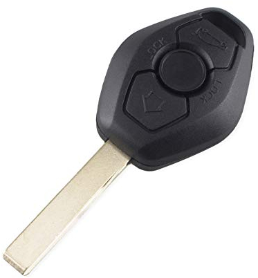 Coque de clé de Voiture pour BMW E38 E39 E46 EWS System pour 5 Series E46 E60 E83 E53 E36 E38 Cas2 System 3 Boutons Coque de clé télécommande de Voiture de Rechange avec Logo