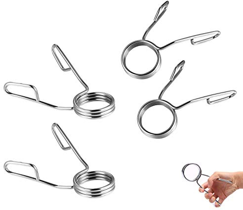 Eidoct 4 Pieces 2 Inch Dumbbell Spring Clips, Olympic Barbell Clamps Locking Collars Clips,Weightlifting Exercise Fitness Training Supplies