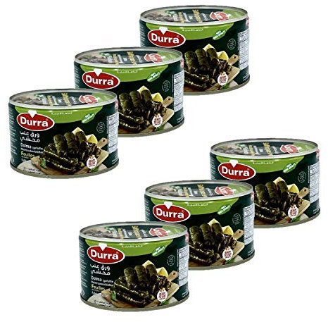 Lot 6x Feuilles de vigne farcies au riz / Dolma - Durra - 400g