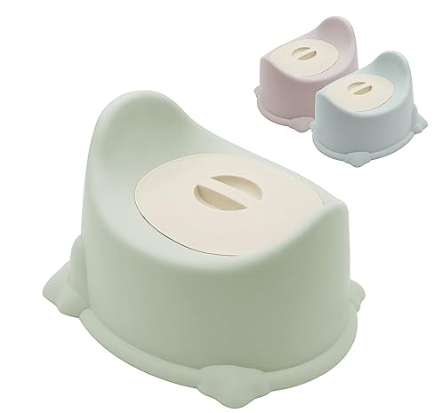 Monsieur Bébé ® Pot de toilette pour bébé avec couvercle et poignée de transport - Trois coloris