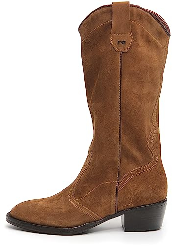 Nero Giardini I308283D Stivali Donna in Camoscio - Malto 38 EU