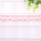 5 Yards 12mm Pompons Borte zum Basteln,Dekoband Mit Bommeln Bälle Pom Poms Fransenborte Zierband Dekoborte Nähzubehör für DIY Basteln Apparel Kleidung,Kostüme,Nähen,Dekoration,Hell-Pink