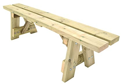 MASGAMES | Holzbank für den Außenbereich München | ohne Tisch | Autoklaven behandeltes Holz Level IV |