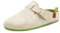 Andrés Machado - Hausschuhe für Damen - Sommer - VAL – Unisex Pantoffeln – Wolle und Filz – rutschfeste Gummisohle und herausnehmbares Fußbett - Weiß Grün EU 37