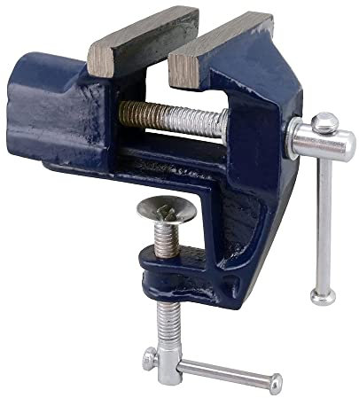 Mini Bench TOP VICE Fixed Base CLAMP Work Table Adjustable Grip Baby Small 50mm