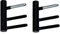SN-TEC Standard Türband Set 3420, 2-teilig Schwarz matt für Holztüren mit Holzzargen, Rolle 15mm, Stift 10mm (2 Stück)