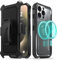 Vena vArmor Rugged Handyhüllen Kompatibel mit Apple iPhone 15 Pro Max (6.7-inch) Hülle, (Magsafe Kompatibel, Military Grade) Holster Case Schutzhülle mit Ständer