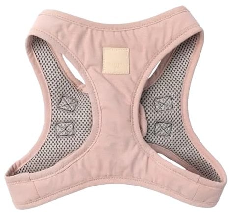 FuzzYard Life Step in Hundegeschirr, Größe L, stilvolles Premium-Baumwoll-Design in weichem Rouge, perfekt für den täglichen Spaziergang