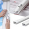 Joint Porte Fenetre Isolation Froid et Phonique,Type D Caoutchouc Joint de Porte, TPE Autocollante en porte Bande D'étanchéité, pour isolation phonique porte, Joint Etancheite Entree (Blanc, 7m)