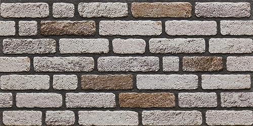 Grace Baltic, pannelli da parete 3D effetto mattone, rivestimento in pietra, rivestimento in polistirolo, per soggiorno, cucina, bagno, balcone, camera da letto, retro del bancone e teras (689-052)x5