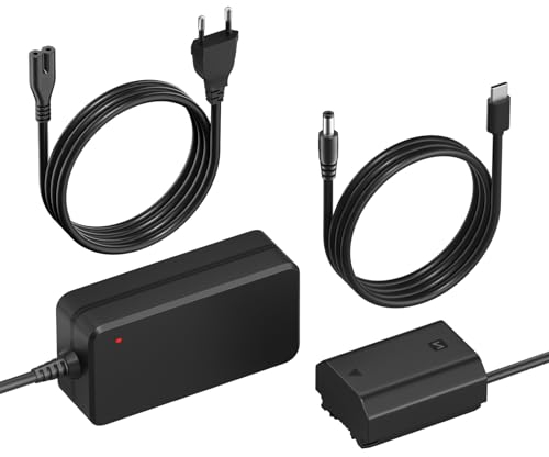 Mspalocell NP-FZ100 Dummy Akku Kit, AC-Netzteiladapter mit Akkuanschluss für Sony Alpha A6600, ZV-E1, FX30, FX3, a7C,A7C II, A1, A7 III, A7 IV, A7R III, A7R IV, A7R V, A7S III, A9, A9 II, A9R, A9S