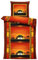 Bettwäsche Microfaser Modern Bettbezüge B-Ware mit Reißverschluss, Größe:135x200 cm, Farbe:Afrika Safari orange