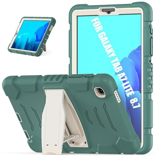 Funda resistente a prueba de golpes para Samsung Galaxy Tab A7 Lite 8.7 2021 T220/T225 con soporte, verde