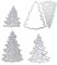 CIMAXIC 5st Weihnachtssterben Bastelvorlage Schablone Stanzformen Gestanzte Weihnachtsschablonen Weihnachtsfeier Liefert Bastelschablonen Aus Papier Schneidemesser Rostfreier Stahl Winter