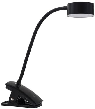 Lindby LED Klemmlampe in schwarz, dimmbar Leselampe Bett | Klemmleuchte Modern, Lichtfarbe wählbar (CCT), 3000 K Warmweiß - 6500 K Tageslicht, mit Klemme für Arbeitszimmer, Büro,