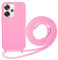Beajew Custodia per Xiaomi Redmi 13 Cover con Regolabile Rimovibile Corda da Catena Collana Necklace Antiurto Cordino Collari per Xiaomi Redmi 13, Rosa