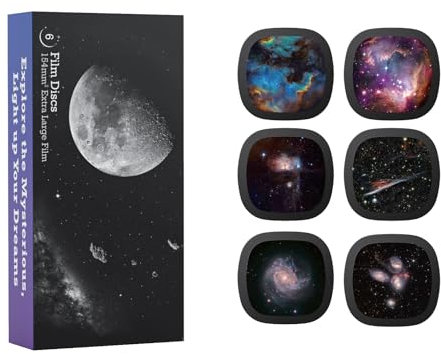 Realistische Scheiben - Scheiben für Ainael Galaxy Projektor, 5k Ultra HD Discs für Heimplanetarium, 6 Discs Set ohne Projektor (Nebula 5)