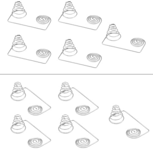 SellGood Metallfedern 10 Stück AAA-Batterie-Positiv-Negativ-Konversionsfeder-Kontaktplatte AA-Batterie Nickeldrahtspule konische Feder kleine Konversionsfeder Metallfedern(8X23)