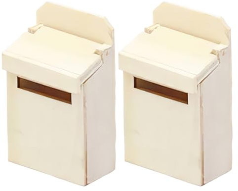 Vaguelly Lot de 2 Boîtes Aux Lettres Miniatures en Bois Respectueuses de l'environnement pour Décoration de Salle de Jeux pour Garçons Et Filles