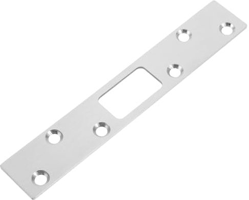 JEWEDECO Door Lock Plate Reinforcement Door Strike Plate Stainless Steel Security Latch