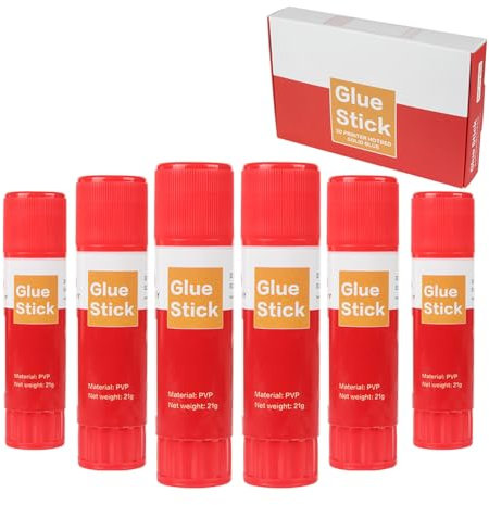 Fazvncv Lot de 6 bâtons de colle solides pour imprimante 3D - Pour plateau chaud - Plate-forme en verre - Retrait facile des pièces d'imprimante 3D