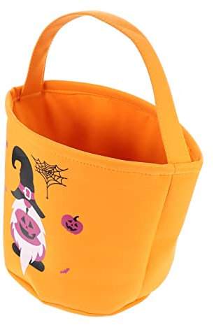 Alipis Bolsa Luminosa De Halloween 1 Pieza Asa De Cubo Para Para Niños Y Niñas Para Pedir Dulces O Trucos Bolsa De Poliéster Amarilla Para Fiestas De Halloween