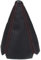 Auto-Schaltknauf Universal Auto Gangschaltung Halsbänder 16mm PU Leder Auto Auto Manuelle Stick Schaltknauf Gangschaltung Boot Abdeckung Gamasche(Rot)