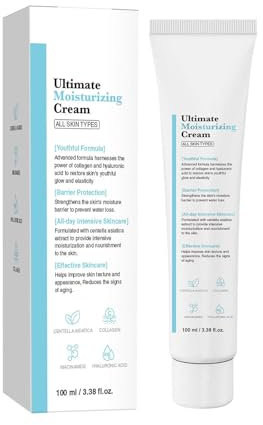 Face Moisturizer mit Ceramid & Niacinamid, Feuchtigkeitscreme 100ML, Beruhigende und langanhaltende Feuchtigkeitspflege - Täglich Feuchtigkeit spendend für jugendliche Haut (1pc)