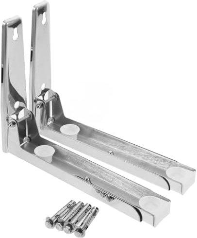 TIDTALEO 1 Pair Microwave Oven Wall Mount Rack Steel Oven Extension-Type Shelf Microwave Oven Wall Frame Wall Mount Microwave Oven Bracket Metal Oven Stand Microwave Oven Bracket