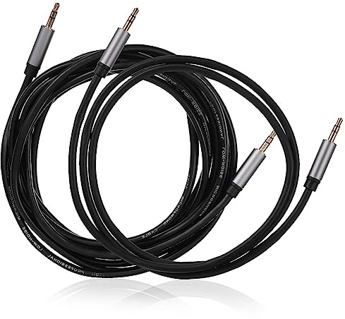 Operitacx 2pcs Audio Cable Lengths Included for Headphones and Stereos Auxiliary Cord for Speaker Connection
