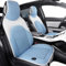 DHsdlpLU 3-in-1-Kühlautositzkissen mit Massage und Temperatur Leder 12 V 5 Lüfter Belüftungssitzbezüge für Autos Saugkühlung,Black