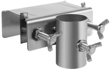 Fellflying Soporte para sombrilla de terraza, abrazadera ajustable para sombrilla, soporte ajustable para sombrillas, balcón, terraza, jardín, piscina, camping