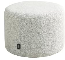 Schöner Wohnen Kollektion Hocker ALVIK, Bouclé Bezug und Gestell in Greige