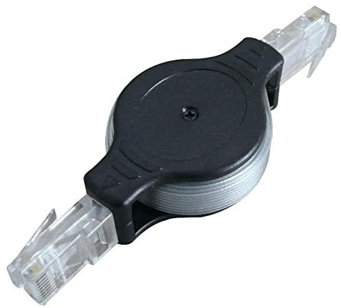 Pro Signal Retractable Cat5e RJ45 Male to Male Patch Lead, 1.5m